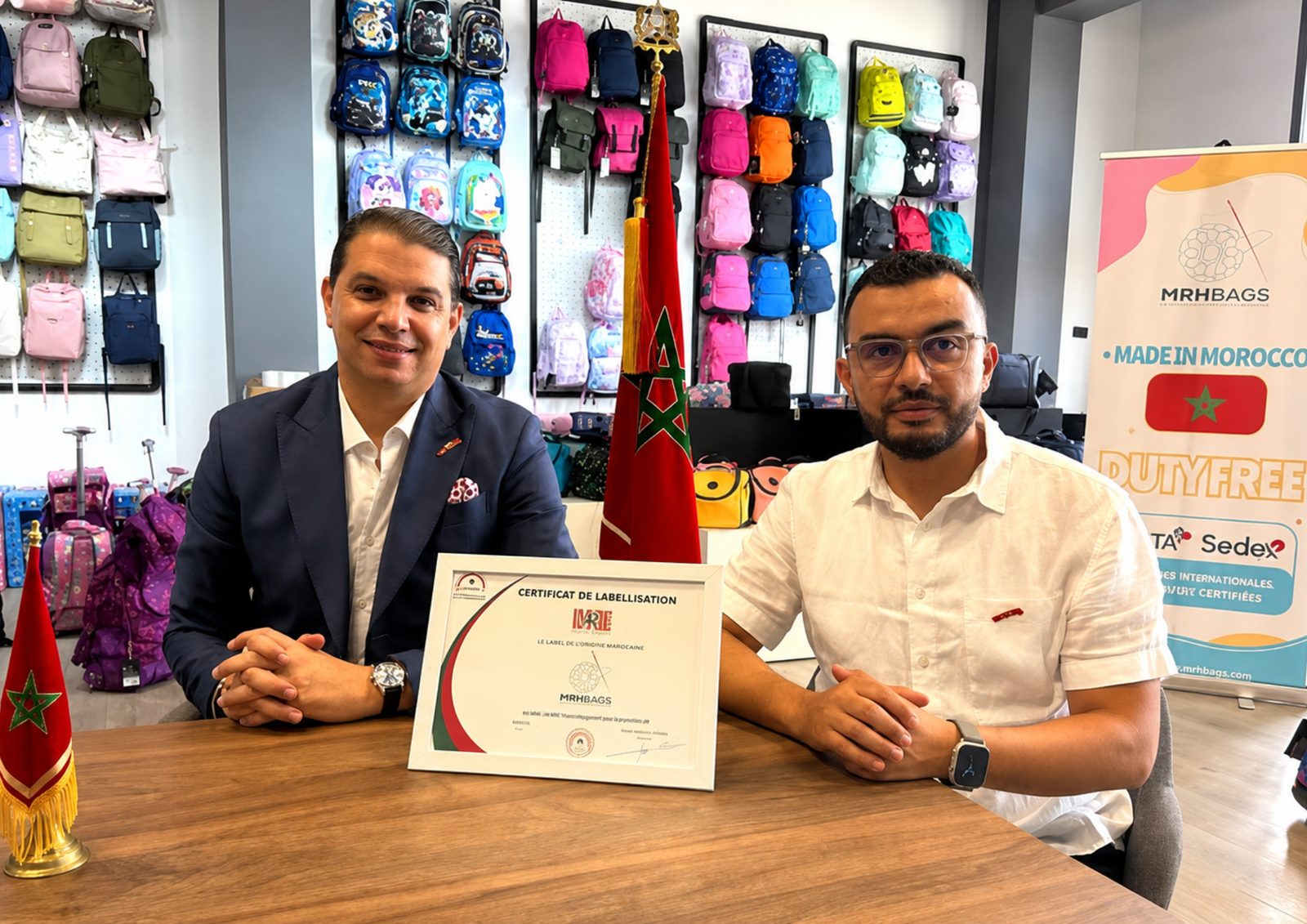 Remise du certificat de labellisation MRHBAGS, origine marocaine